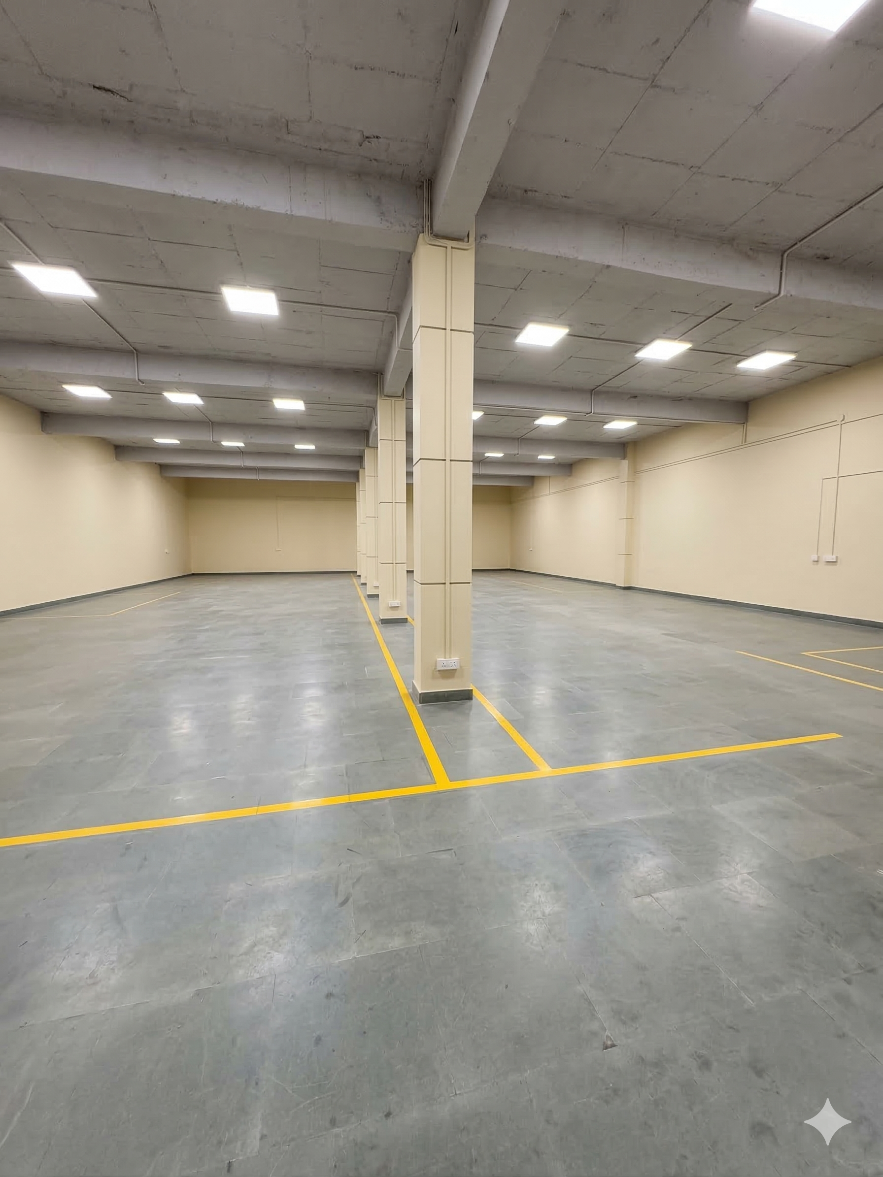 Arvya warehouse interior — 5,500 sqft